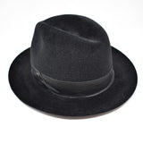 Fur Felt Pinch Front Fedora Snap Brim